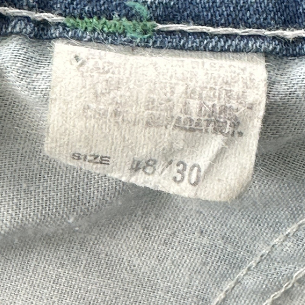 VTG OshKosh Carpenter Pants Mens Blue Jeans 46x28 Sanforized Union Made USA - Picture 11 of 13